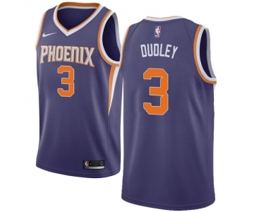 Men's Nike Phoenix Suns #3 Jared Dudley Swingman Purple Road NBA Jersey - Icon Edition