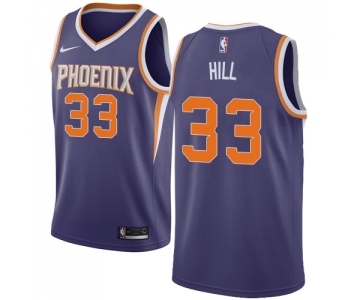 Men's Nike Phoenix Suns #33 Grant Hill Swingman Purple Road NBA Jersey - Icon Edition