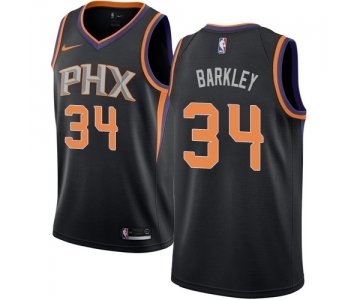 Men's Nike Phoenix Suns #34 Charles Barkley Swingman Black Alternate NBA Jersey Statement Edition