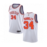 Men's Nike Phoenix Suns #34 Charles Barkley Swingman NBA Jersey - Association Edition