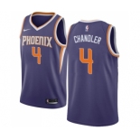 Men's Nike Phoenix Suns #4 Tyson Chandler Swingman Purple Road NBA Jersey - Icon Edition