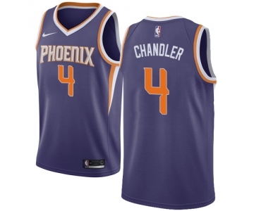 Men's Nike Phoenix Suns #4 Tyson Chandler Swingman Purple Road NBA Jersey - Icon Edition