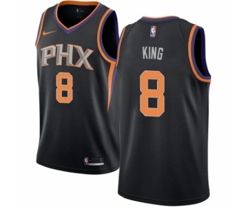 Men's Nike Phoenix Suns #8 George King Authentic Black NBA Jersey Statement Edition