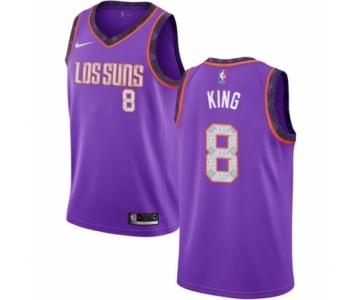 Men's Nike Phoenix Suns #8 George King Swingman Purple NBA Jersey - 2018-19 City Edition