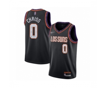 Men's Phoenix Suns #0 Marquese Chriss Swingman Black Basketball Jersey 2019-20 City Edition