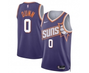 Men's Phoenix Suns #0 Ryan Dunn Purple 2024 Draft Icon Edition Stitched Basketball Jersey