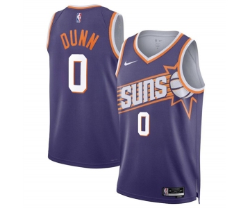 Men's Phoenix Suns #0 Ryan Dunn Purple 2024 Draft Icon Edition Stitched Basketball Jersey