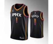 Men's Phoenix Suns #1 Devin Booker Balck Stitched Basketball Jersey