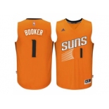 Men's Phoenix Suns #1 Devin Booker adidas Orange Swingman climacool Jersey