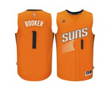 Men's Phoenix Suns #1 Devin Booker adidas Orange Swingman climacool Jersey