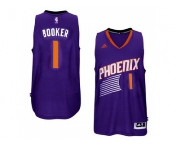 Men's Phoenix Suns #1 Devin Booker adidas Purple Swingman Road Jersey