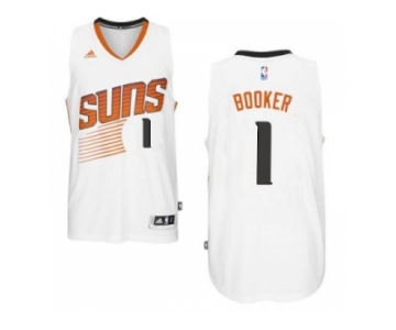 Men's Phoenix Suns #1 Devin Booker adidas White Swingman Home Jersey