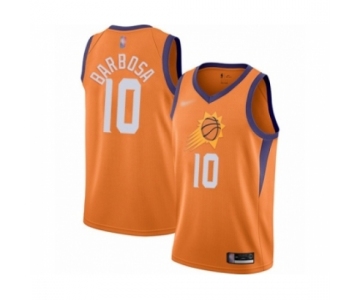 Men's Phoenix Suns #10 Leandro Barbosa Authentic Orange Finished Basketball Jersey - Statement Edition