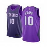 Men's Phoenix Suns #10 Ty Jerome Authentic Purple Basketball Jersey - City Edition