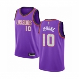 Men's Phoenix Suns #10 Ty Jerome Authentic Purple Basketball Jersey 2018 -19 City Edition