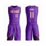 Men's Phoenix Suns #11 Ricky Rubio Swingman Purple Basketball Suit Jersey - City Edition