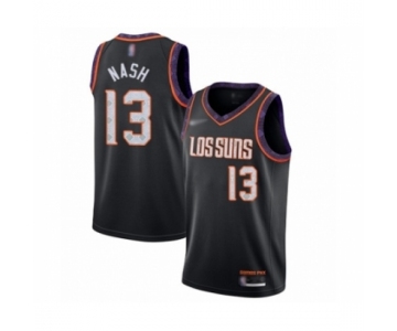 Men's Phoenix Suns #13 Steve Nash Swingman Black Basketball Jersey 2019-20 City Edition