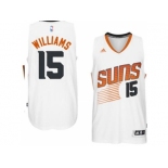 Men's Phoenix Suns #15 Alan Williams adidas White Swingman Home Jersey