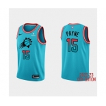 Men's Phoenix Suns #15 Cameron Payne 2022-23 Blue City Edition Stitched Basketball Jersey