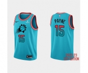 Men's Phoenix Suns #15 Cameron Payne 2022-23 Blue City Edition Stitched Basketball Jersey