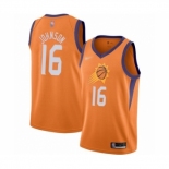 Men's Phoenix Suns #16 Tyler Johnson Authentic Orange Finished Basketball Jersey - Statement Edition