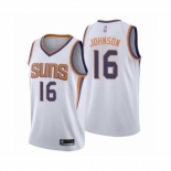 Men's Phoenix Suns #16 Tyler Johnson Authentic White Basketball Jersey - Association Edition