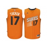 Men's Phoenix Suns #17 P.J. Tucker adidas Orange Swingman Alternate Jersey