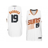 Men's Phoenix Suns #19 Leandro Barbosa adidas White Swingman Home Jersey