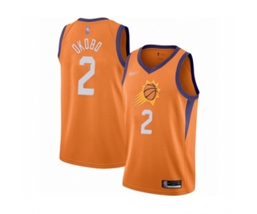 Men's Phoenix Suns #2 Elie Okobo Authentic Orange Finished Basketball Jersey - Statement Edition