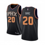 Men's Phoenix Suns #20 Dario Saric Authentic Black Basketball Jersey Statement Edition