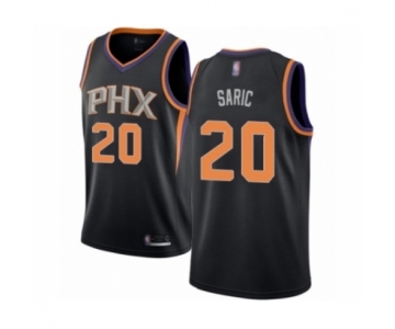 Men's Phoenix Suns #20 Dario Saric Authentic Black Basketball Jersey Statement Edition