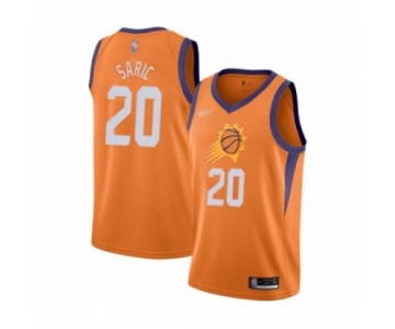 Men's Phoenix Suns #20 Dario Saric Authentic Orange Finished Basketball Jersey - Statement Edition