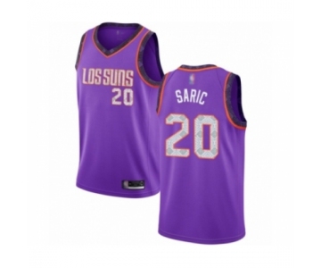 Men's Phoenix Suns #20 Dario Saric Authentic Purple Basketball Jersey 2018 -19 City Edition
