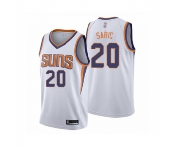 Men's Phoenix Suns #20 Dario Saric Authentic White Basketball Jersey - Association Edition