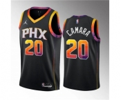 Men's Phoenix Suns #20 Toumani Camara Black 2023 Draft Statement Edition Stitched Basketball Jersey