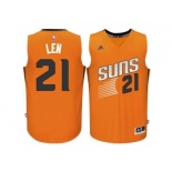 Men's Phoenix Suns #21 Alex Len adidas Orange Swingman Alternate Jersey