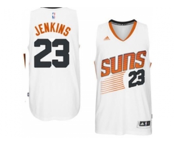 Men's Phoenix Suns #23 John Jenkins adidas White Swingman Home Jersey