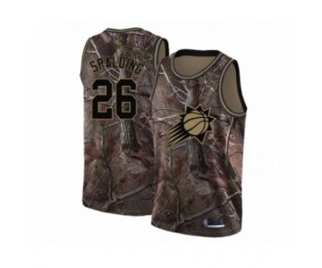 Men's Phoenix Suns #26 Ray Spalding Swingman Camo Realtree Collection Basketball Jersey