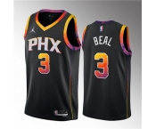 Men's Phoenix Suns #3 Bradley Beal Black 2022-23 Statement Edition Stitched Basketball Jersey