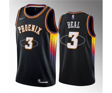 Men's Phoenix Suns #3 Bradley Beal Black Statement Edition Stitched Basketball Jersey