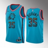 Men's Phoenix Suns #35 Kevin Durant Blue 2022-23 City Edition Stitched Basketball Jersey