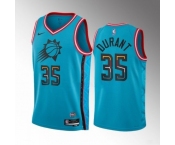 Men's Phoenix Suns #35 Kevin Durant Blue 2022-23 City Edition Stitched Basketball Jersey