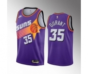 Men's Phoenix Suns #35 Kevin Durant Purple Classic Edition Stitched Basketball Jersey