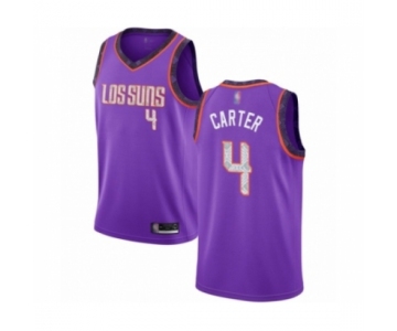 Men's Phoenix Suns #4 Jevon Carter Authentic Purple Basketball Jersey 2018 -19 City Edition