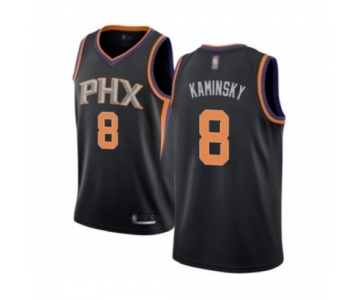 Men's Phoenix Suns #8 Frank Kaminsky Authentic Black Basketball Jersey Statement Edition