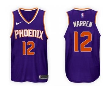 Nike NBA Phoenix Suns #12 T.J. Warren Jersey 2017-18 New Season Purple Jersey