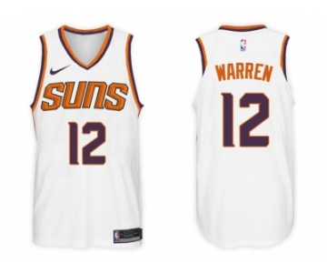 Nike NBA Phoenix Suns #12 T.J. Warren Jersey 2017-18 New Season White Jersey