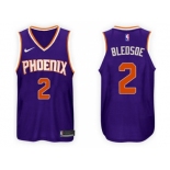 Nike NBA Phoenix Suns #2 Eric Bledsoe Jersey 2017-18 New Season Purple Jersey