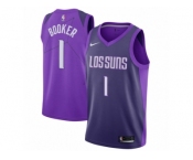 Women Nike Phoenix Suns #1 Devin Booker Swingman Purple NBA Jersey - City Edition