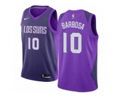 Women Nike Phoenix Suns #10 Leandro Barbosa Swingman Purple NBA Jersey - City Edition